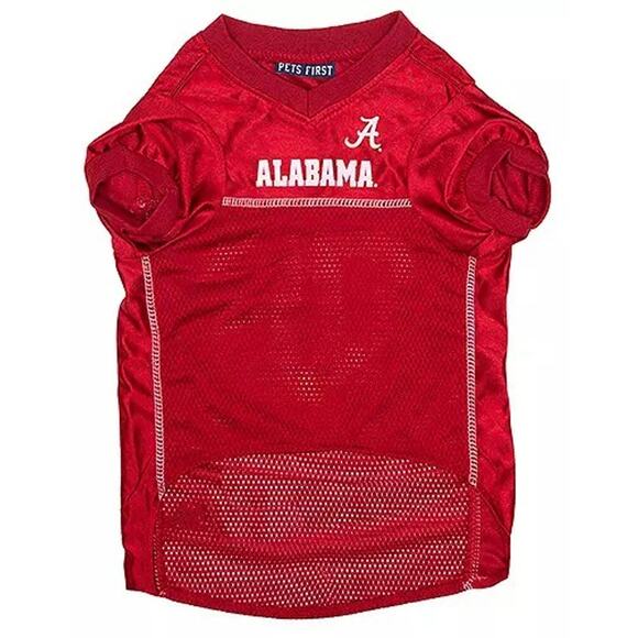 Pets First Alabama Crimson Tide Sz Large Dog Jersey Roll Mesh NCAA SEC Football - Picture 2 of 11